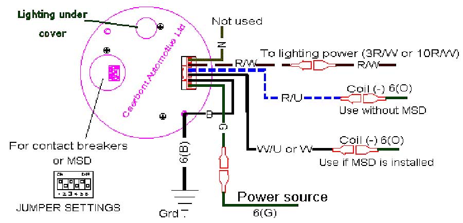 Wiring Diagram For Classic Instruments Tachometer smithsclassic